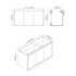 Dowell 48" Wall-Mounted or Freestanding Bathroom Vanity Set-White Assembled Vanity Base with 3 Soft-Close Doors & White Resin Single Basin Sink - 057 48 Series