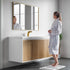 Dowell 60" Wall-Mounted or Freestanding Bathroom Vanity Set ¡°(White Assembled Vanity Base with 4 Soft-Close Doors & White Resin Single Basin Sink - 057 60 Series