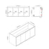 Dowell 60" Wall-Mounted or Freestanding Bathroom Vanity Set ¡°(White Assembled Vanity Base with 4 Soft-Close Doors & White Resin Single Basin Sink - 057 60 Series