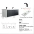 Dowell 72" Wall-Mounted or Freestanding Bathroom Vanity Set ¡°(White Assembled Vanity Base with 5 Soft-Close & White Resin Double Basin Sink- 057 72 Series