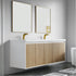 Dowell 72" Wall-Mounted or Freestanding Bathroom Vanity Set ¡°(White Assembled Vanity Base with 5 Soft-Close & White Resin Double Basin Sink- 057 72 Series