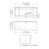 Dowell 59" Freestanding Acrylic Rectangle Bathtub - 55 Gallon Capacity - 073 5928 Series