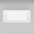 Dowell 58-3/4" Freestanding Stone Resin Rectangle Bathtub - 60 Gallon Capacity - 076 Series