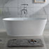 Dowell 59-1/8" Freestanding Stone Resin Oval Bathtub - 70 Gallon Capacity - 077 Series