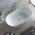 Dowell 59-1/8" Freestanding Stone Resin Oval Bathtub - 70 Gallon Capacity - 077 Series