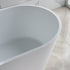 Dowell 59-1/8" Freestanding Stone Resin Oval Bathtub - 70 Gallon Capacity - 077 Series