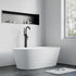 Dowell 59-1/8" Freestanding Stone Resin Oval Bathtub - 70 Gallon Capacity - 077 Series