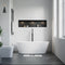 Dowell 59-1/8" Freestanding Stone Resin Oval Bathtub - 70 Gallon Capacity - 077 Series