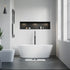 Dowell 59-1/8" Freestanding Stone Resin Oval Bathtub - 70 Gallon Capacity - 077 Series