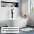Dowell 59-1/8" Freestanding Stone Resin Oval Bathtub - 70 Gallon Capacity - 077 Series