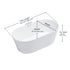 Dowell 59-1/8" Freestanding Stone Resin Oval Bathtub - 70 Gallon Capacity - 077 Series