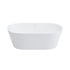 Dowell 59-1/8" Freestanding Stone Resin Oval Bathtub - 70 Gallon Capacity - 077 Series