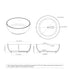 Dowell 59-1/8" Freestanding White Stone Resin Round Bathtub - 121 Gallon Capacity - 078 59 01 Series