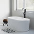 Dowell 59" Freestanding Fluted Acrylic Oval Bathtub - 60 Gallon Capacity - 081 5930 Series