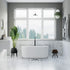 Dowell 59" Freestanding Fluted Acrylic Oval Bathtub - 60 Gallon Capacity - 081 5930 Series