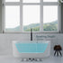Dowell 59" Freestanding Fluted Acrylic Oval Bathtub - 60 Gallon Capacity - 081 5930 Series