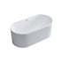 Dowell 59" Freestanding Fluted Acrylic Oval Bathtub - 60 Gallon Capacity - 081 5930 Series