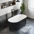 Dowell 59" Freestanding Fluted Acrylic Oval Bathtub - 60 Gallon Capacity - 081 5930 Series