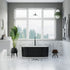Dowell 59" Freestanding Fluted Acrylic Oval Bathtub - 60 Gallon Capacity - 081 5930 Series