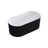 Dowell 59" Freestanding Fluted Acrylic Oval Bathtub - 60 Gallon Capacity - 081 5930 Series