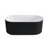 Dowell 59" Freestanding Fluted Acrylic Oval Bathtub - 60 Gallon Capacity - 081 5930 Series