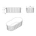 Dowell 59" Freestanding Fluted Acrylic Oval Bathtub - 60 Gallon Capacity - 081 5930 Series