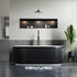 Dowell 67" Freestanding Fluted Acrylic Oval Bathtub - 70 Gallon Capacity - 081 6731 Series