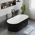 Dowell 67" Freestanding Fluted Acrylic Oval Bathtub - 70 Gallon Capacity - 081 6731 Series