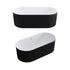Dowell 67" Freestanding Fluted Acrylic Oval Bathtub - 70 Gallon Capacity - 081 6731 Series