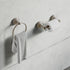 Dowell 4-Piece Bathroom Accessory Set- Rounded Design - Bath Towel Bar, Hand Towel Ring, Toilet Paper Holder, Towel/Robe Hook - 1003 41 Series