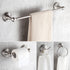 Dowell 4-Piece Bathroom Accessory Set- Rounded Design - Bath Towel Bar, Hand Towel Ring, Toilet Paper Holder, Towel/Robe Hook - 1003 41 Series