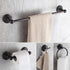 Dowell 4-Piece Bathroom Accessory Set- Rounded Design - Bath Towel Bar, Hand Towel Ring, Toilet Paper Holder, Towel/Robe Hook - 1003 41 Series