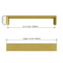 Dowell Cabinet Handle, Zinc Alloy Bar Pulls, 3007 Series