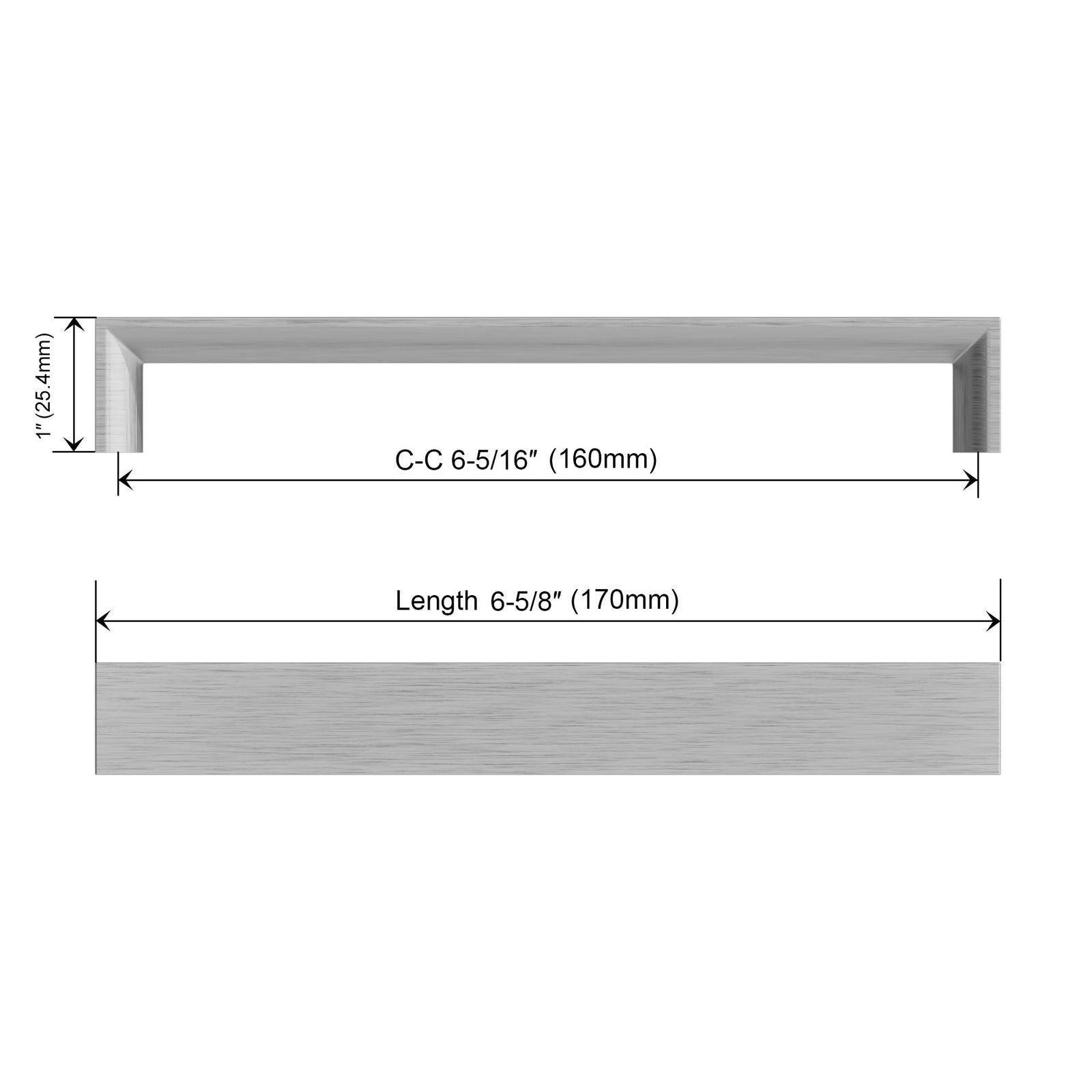 Dowell Cabinet Handle, Zinc Alloy Bar Pulls, 3007 Series
