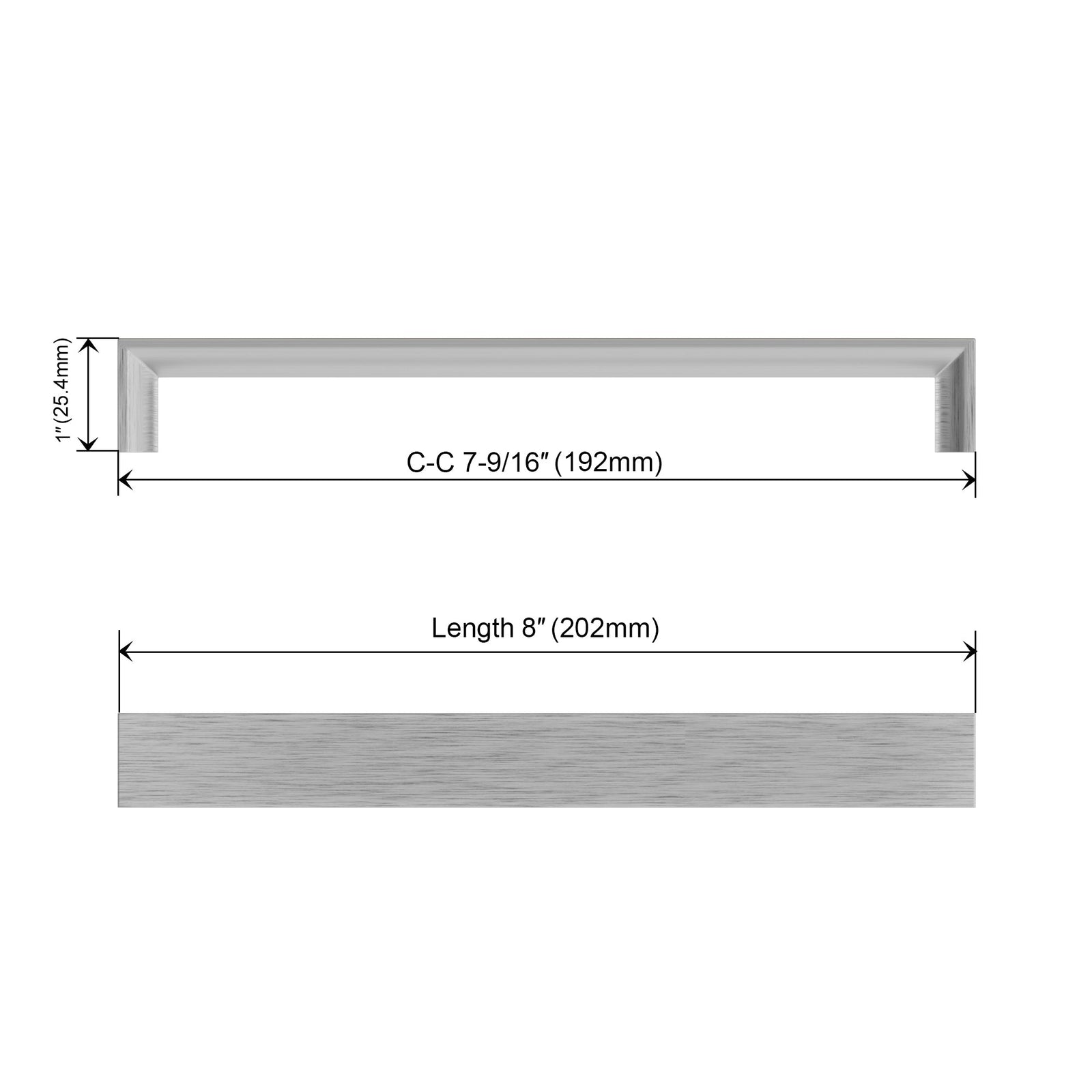 Dowell Cabinet Handle, Zinc Alloy Bar Pulls, 3007 Series