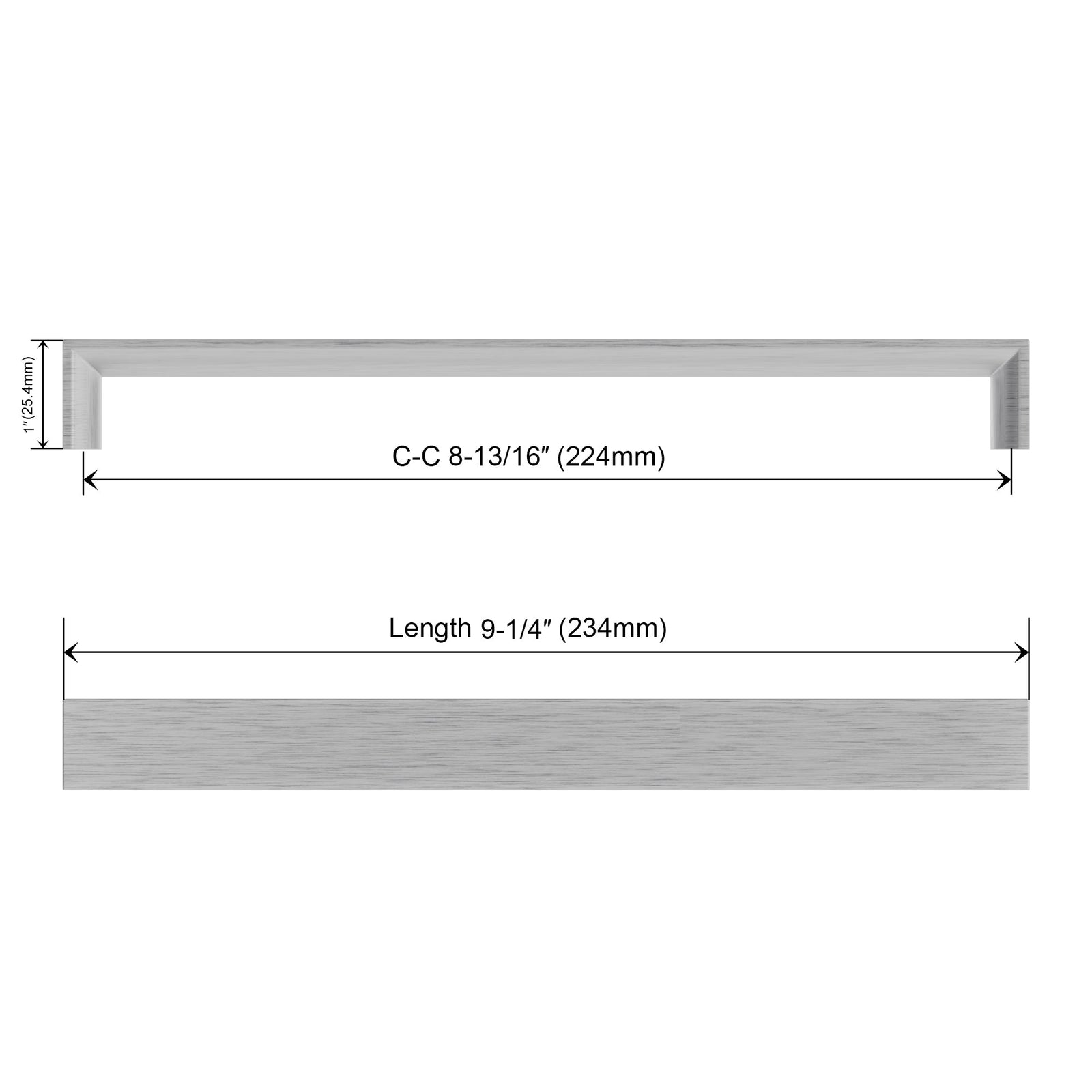 Dowell Cabinet Handle, Zinc Alloy Bar Pulls, 3007 Series