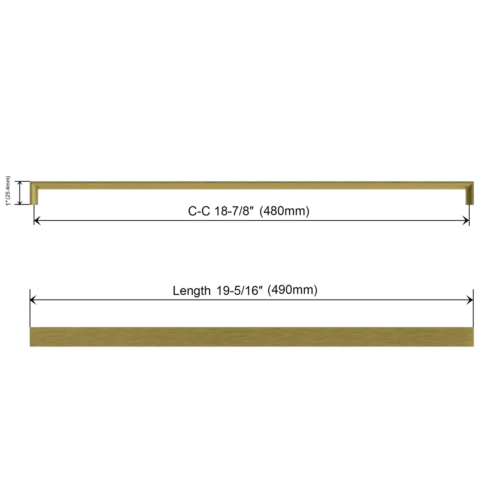 Dowell Cabinet Handle, Zinc Alloy Bar Pulls, 3007 Series