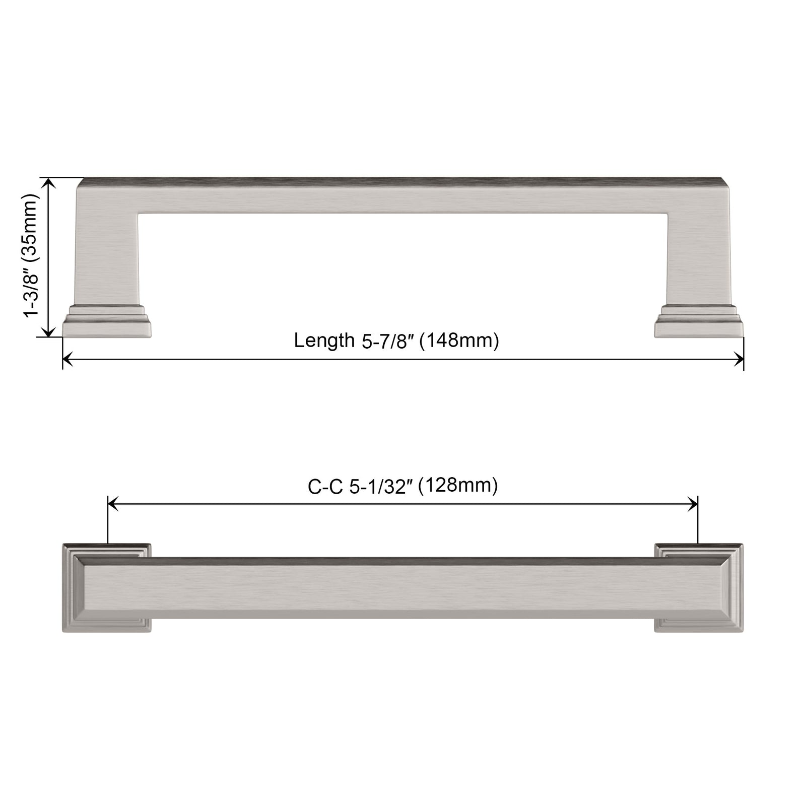 Dowell Cabinet Handle, Bar Pulls, Zinc Alloy-3011 Series