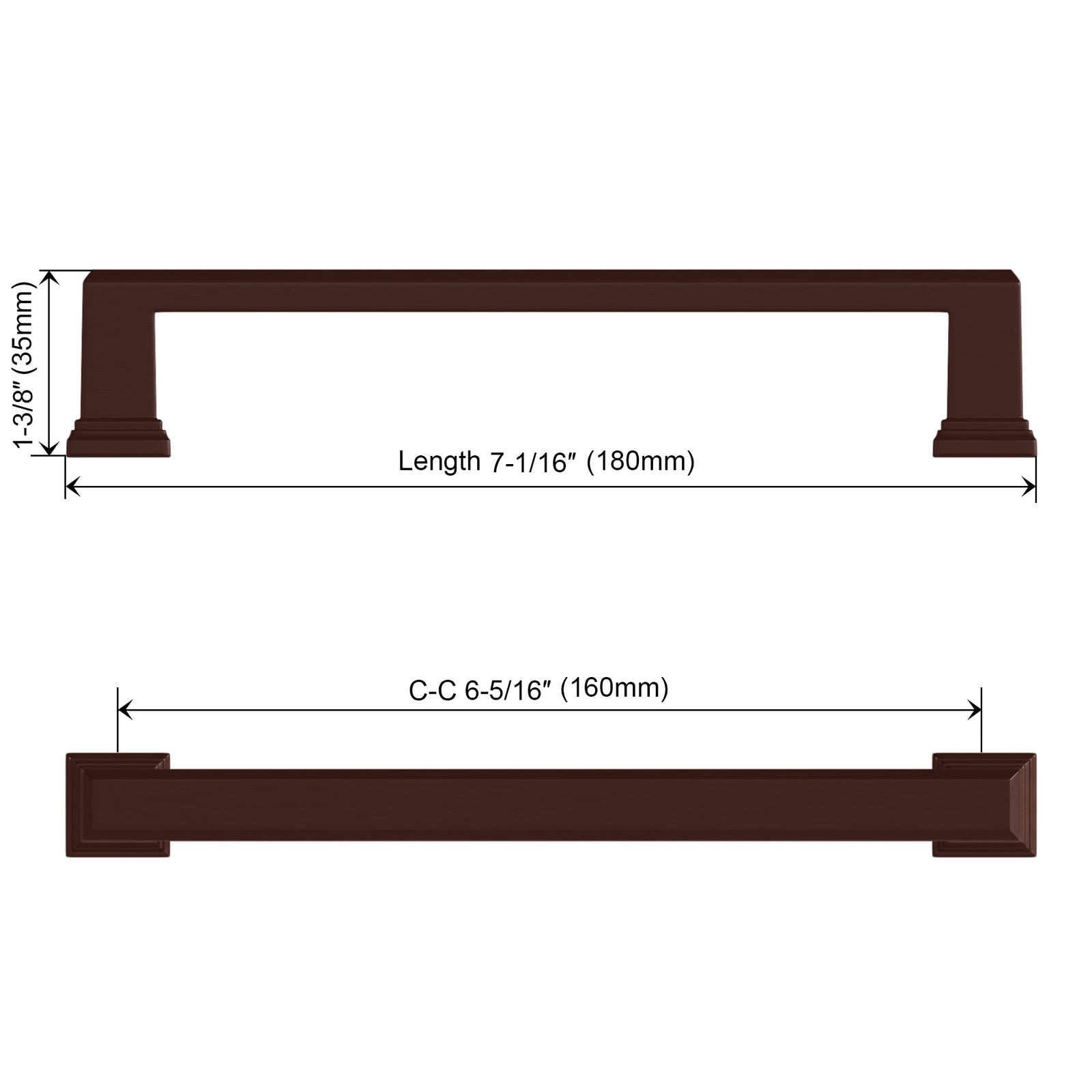 Dowell Cabinet Handle, Bar Pulls, Zinc Alloy-3011 Series