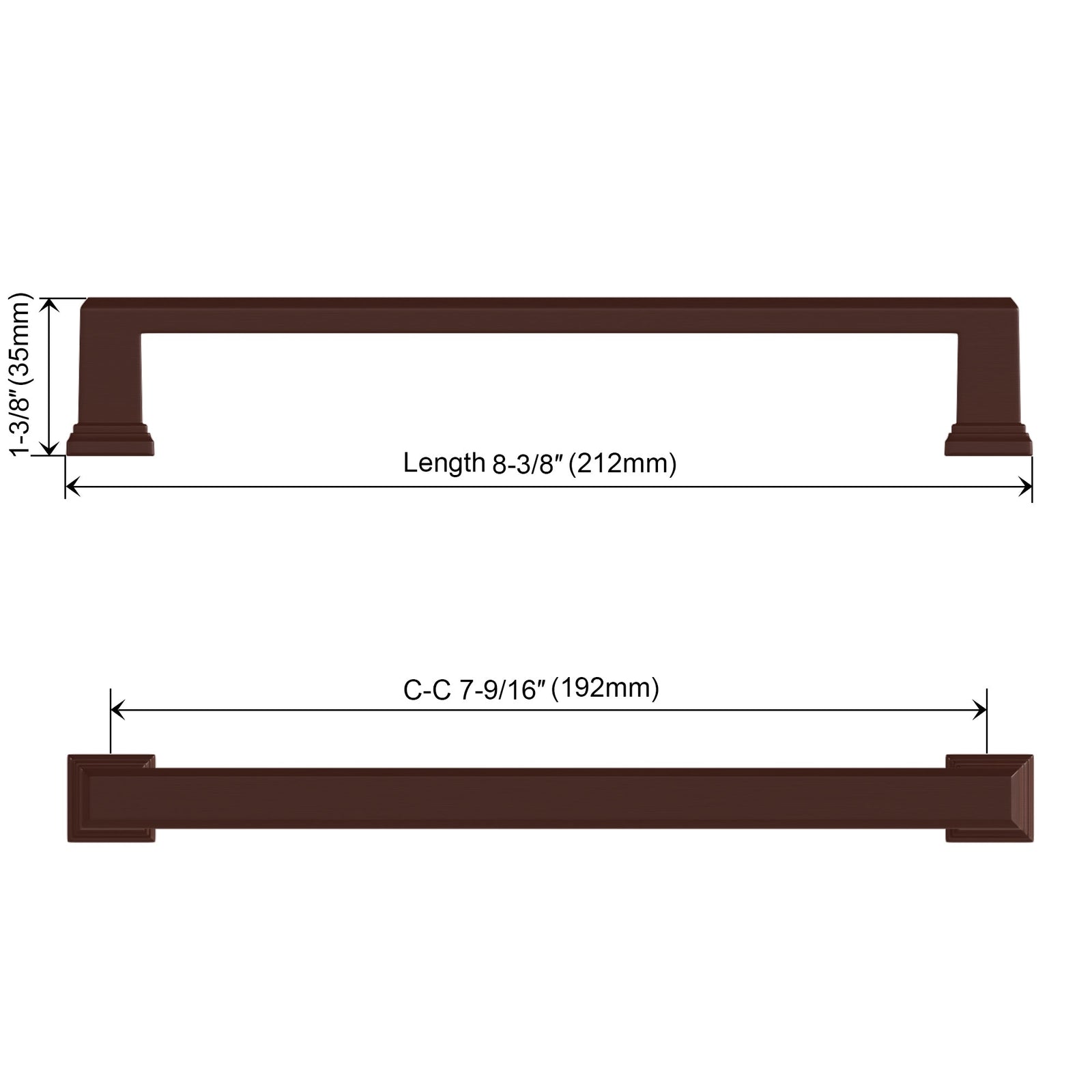 Dowell Cabinet Handle, Bar Pulls, Zinc Alloy-3011 Series
