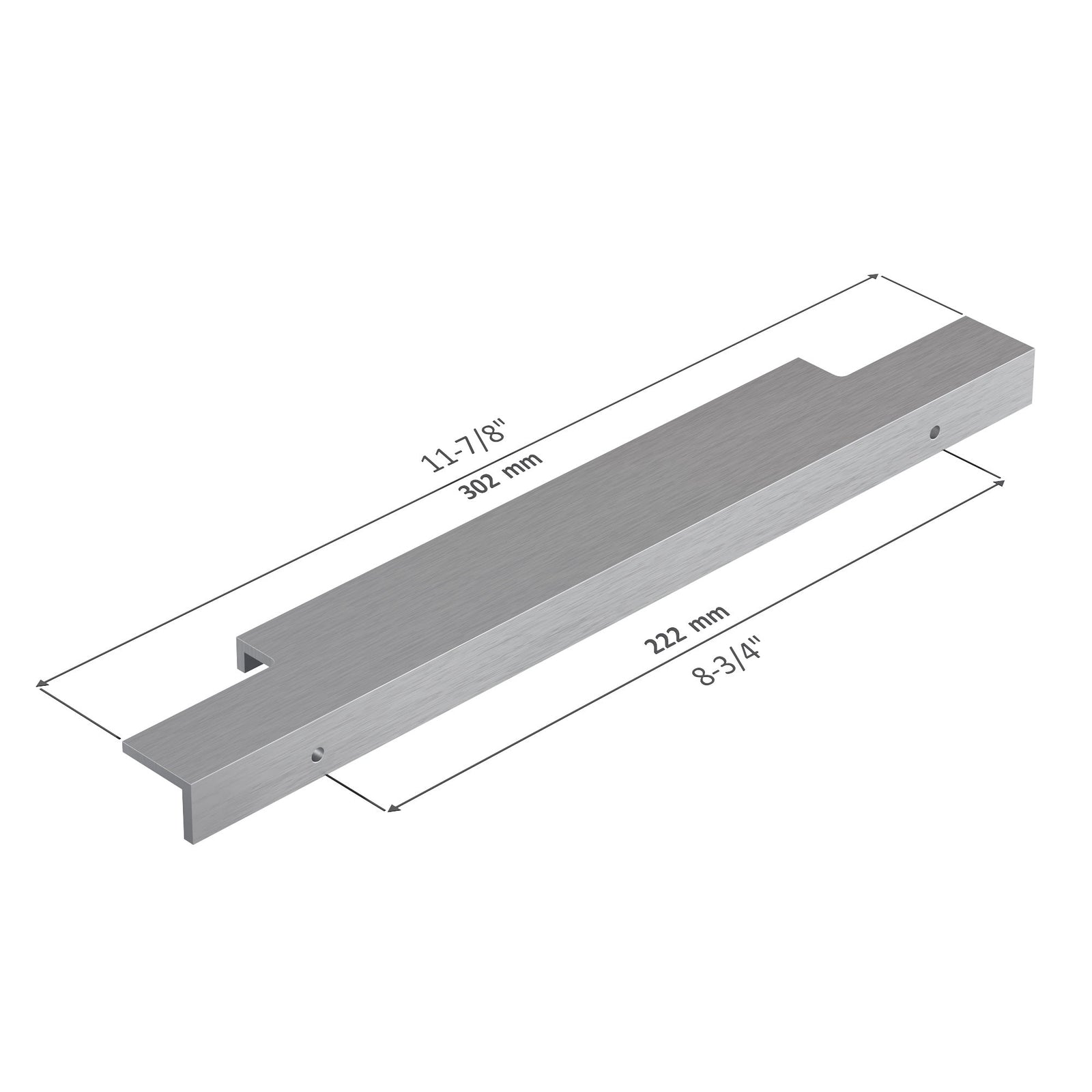 Dowell Cabinet Handle, Finger Pulls, 10 Pack - 3063 Series