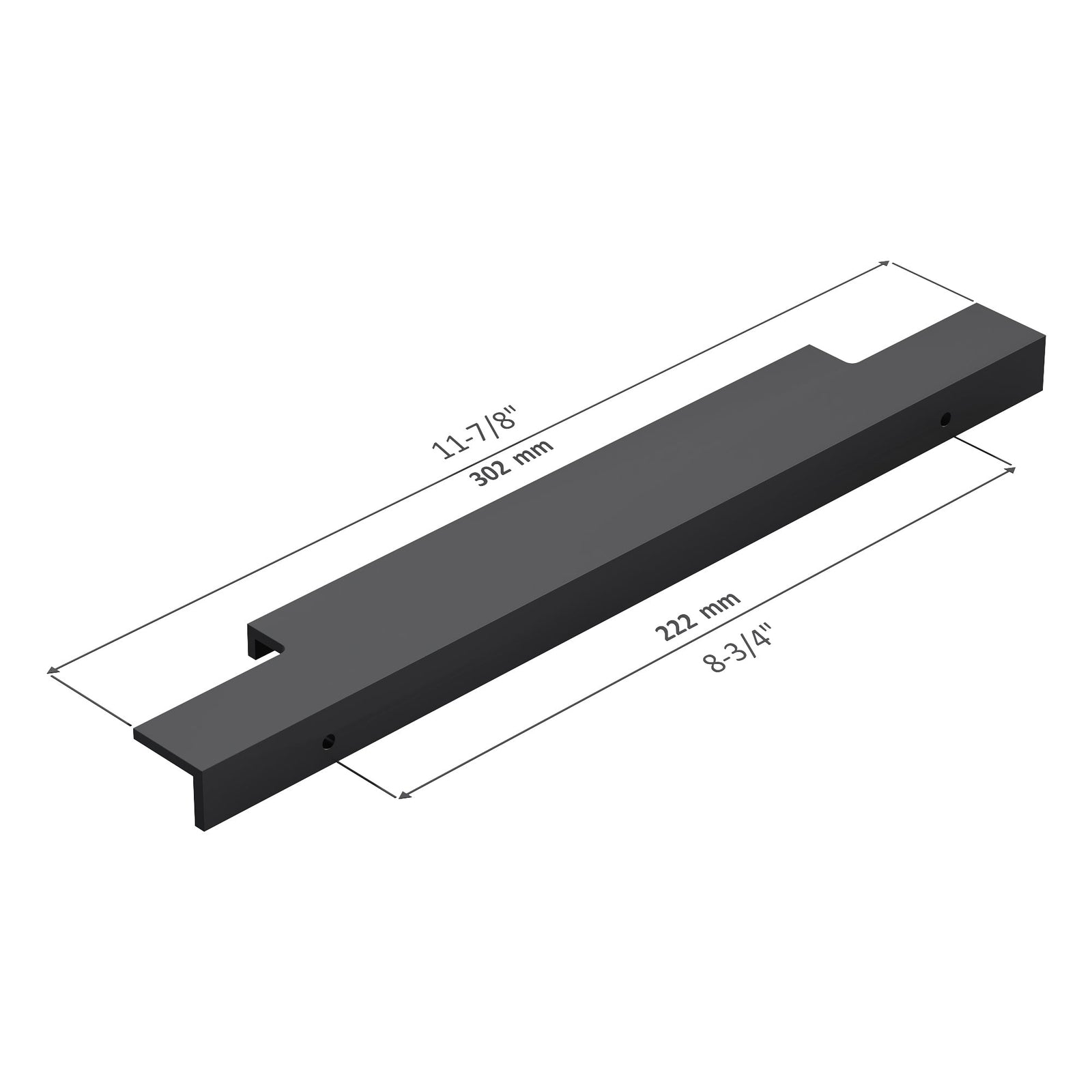 Dowell Cabinet Handle, Finger Pulls, 10 Pack - 3063 Series