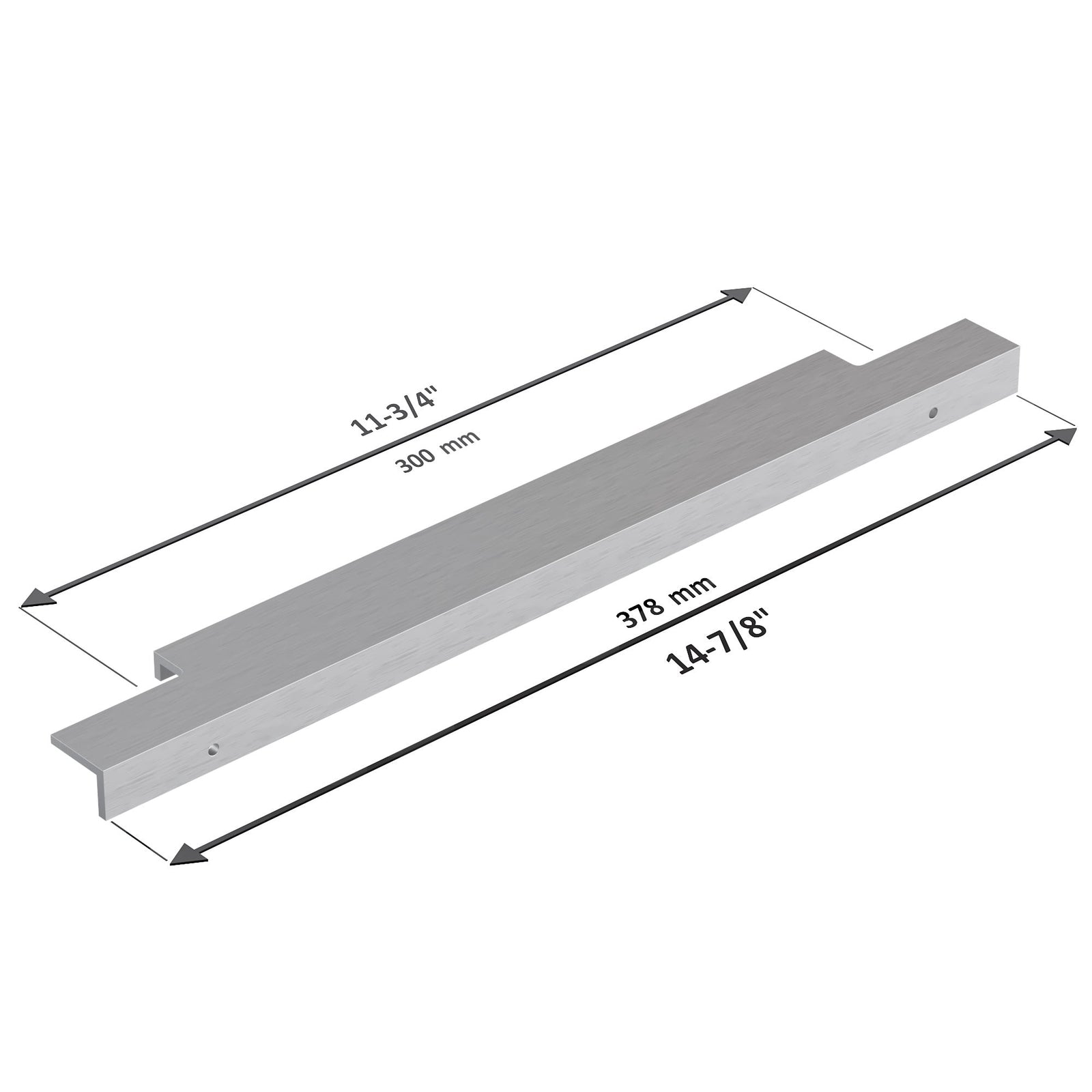 Dowell Cabinet Handle, Finger Pulls, 10 Pack - 3063 Series