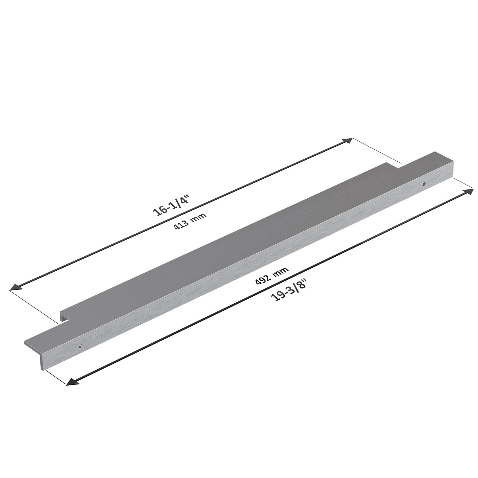 Dowell Cabinet Handle, Finger Pulls, 10 Pack - 3063 Series