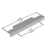 Dowell Cabinet Handle, Finger Pulls, 10 Pack - 3063 Series