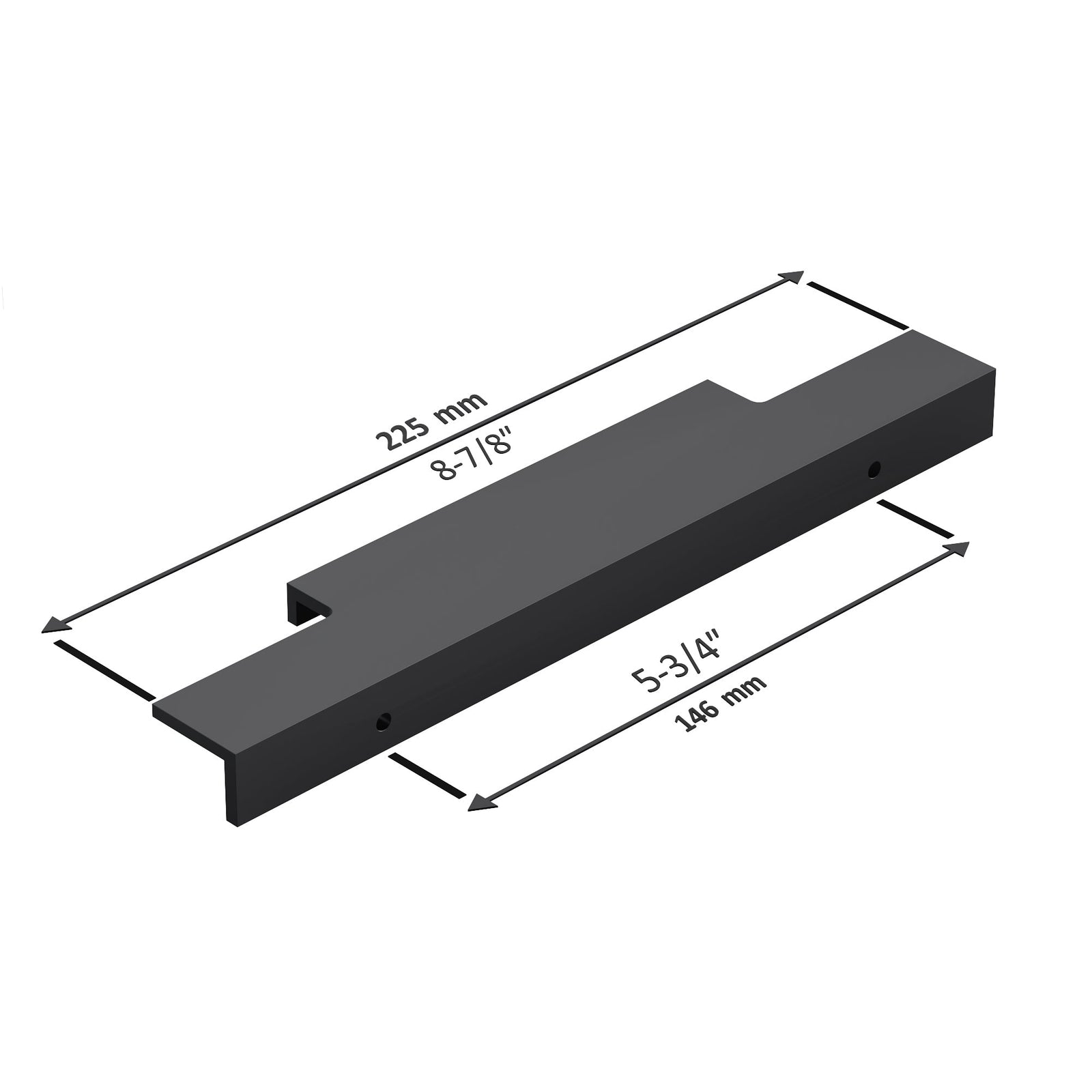 Dowell Cabinet Handle, Finger Pulls, 10 Pack - 3063 Series