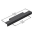 Dowell Cabinet Handle, Finger Pulls, 10 Pack - 3063 Series