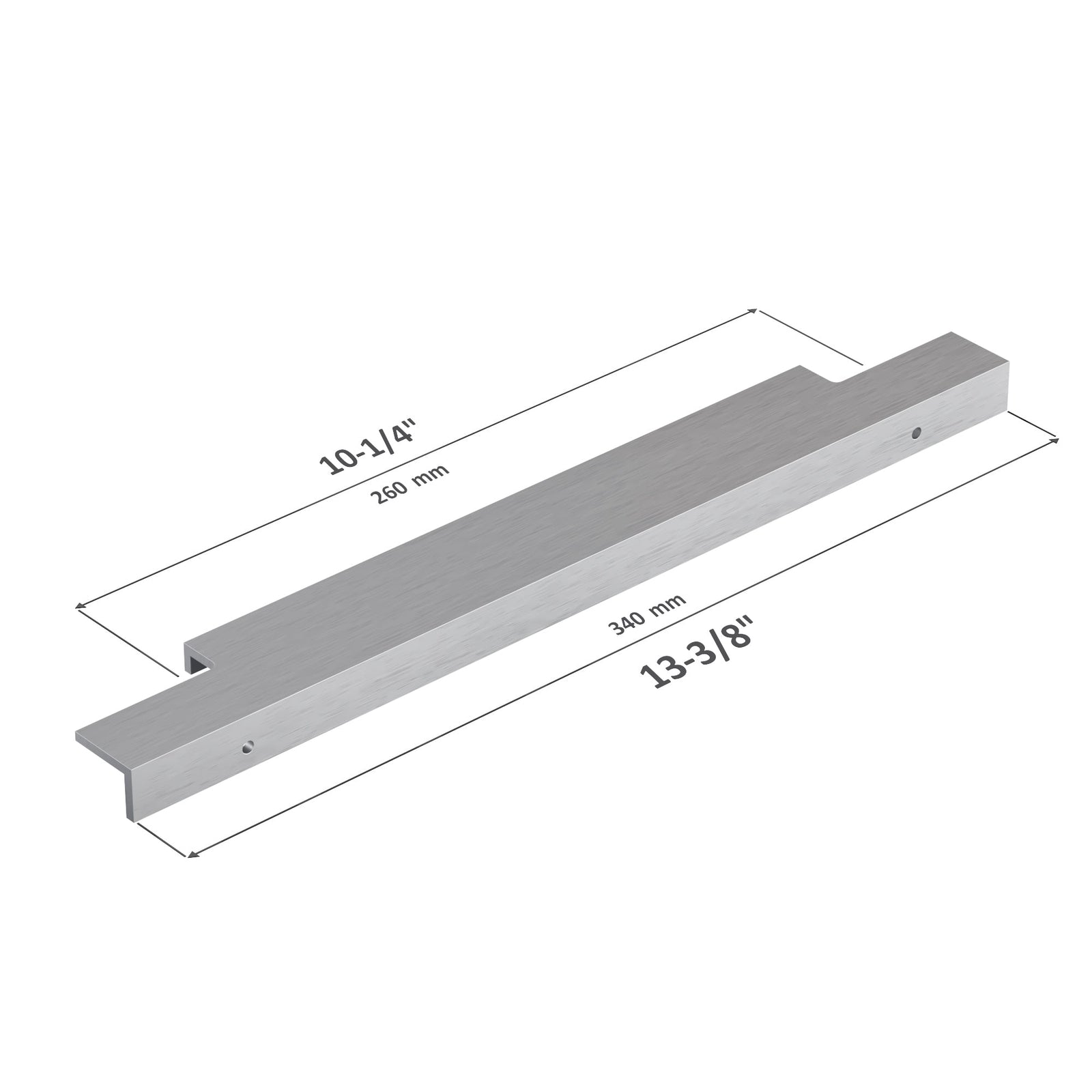 Dowell Cabinet Handle, Finger Pulls, 10 Pack - 3063 Series