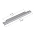 Dowell Cabinet Handle, Finger Pulls, 10 Pack - 3063 Series