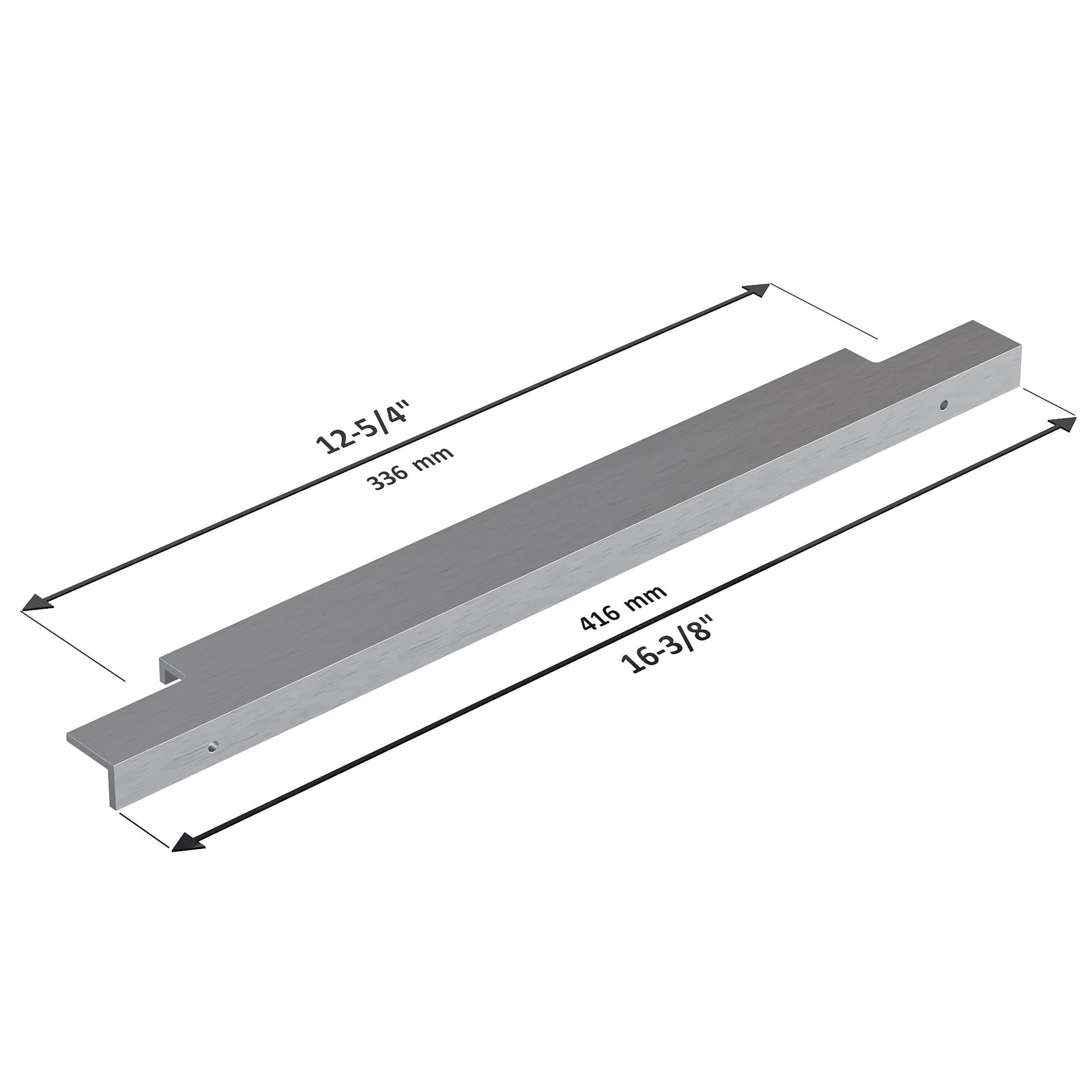 Dowell Cabinet Handle, Finger Pulls, 10 Pack - 3063 Series